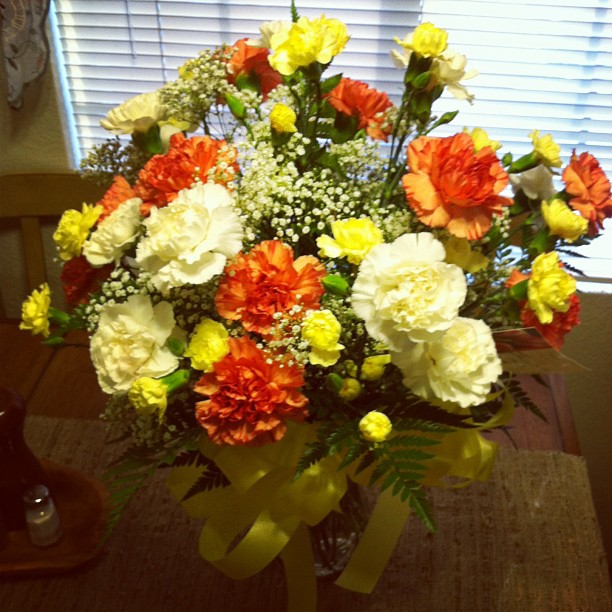via Instagram: Early Mother's Day flowers.  @tintin7117 won't tell me which off-ramp she bought 'em from!  Jk jk!